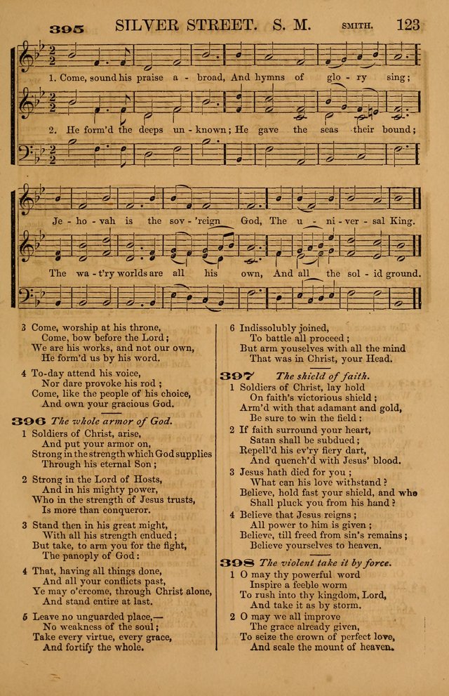 The Tribute of Praise: a collection of hymns and tunes for public and social worship, and for use in the family circle page 123
