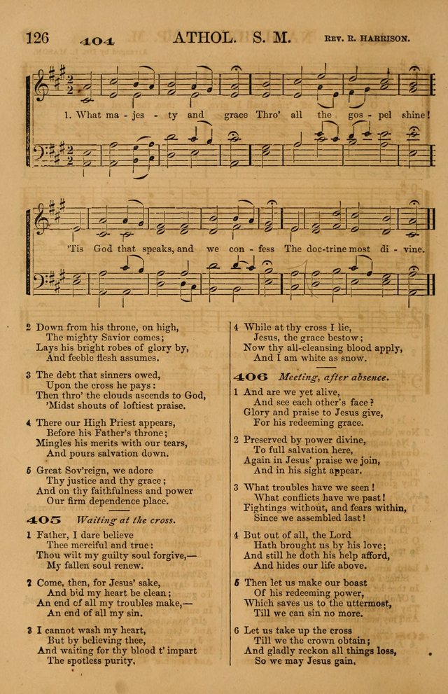 The Tribute of Praise: a collection of hymns and tunes for public and social worship, and for use in the family circle page 126