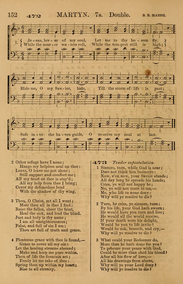 The Tribute of Praise: a collection of hymns and tunes for public and social worship, and for use in the family circle page 152