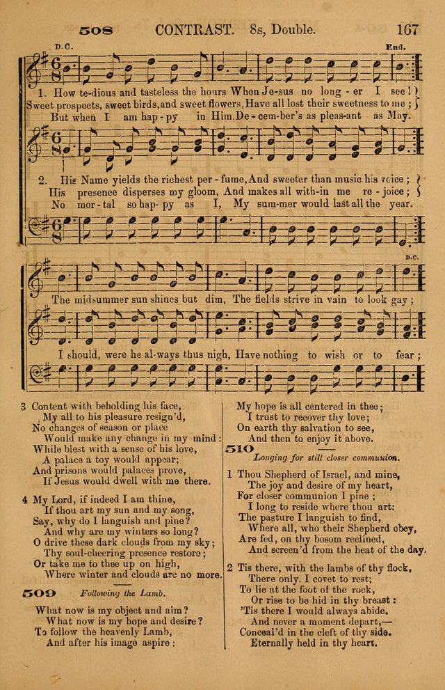The Tribute of Praise: a collection of hymns and tunes for public and social worship, and for use in the family circle page 167