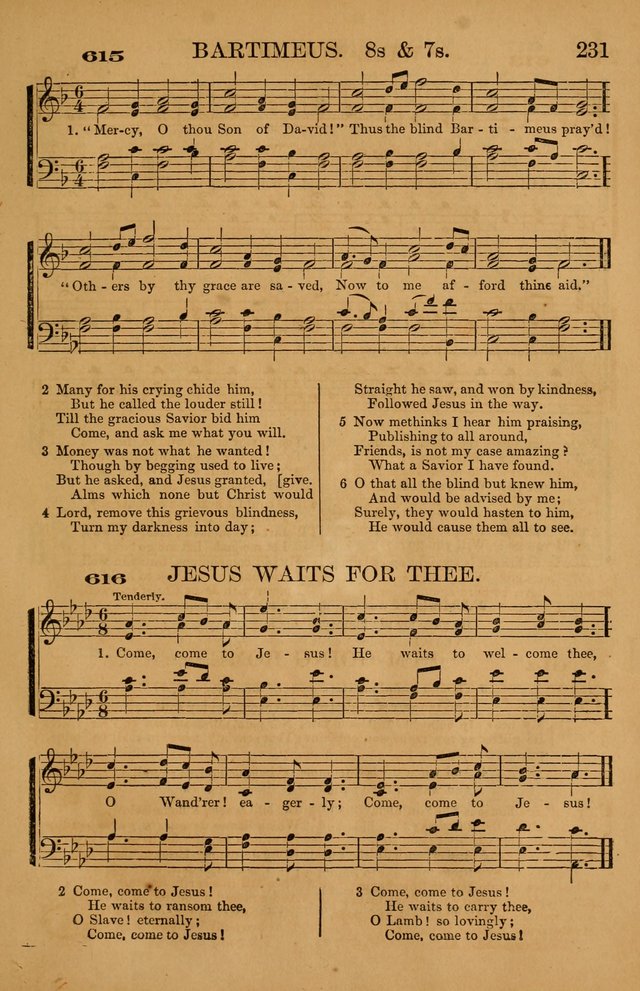 The Tribute of Praise: a collection of hymns and tunes for public and social worship, and for use in the family circle page 231