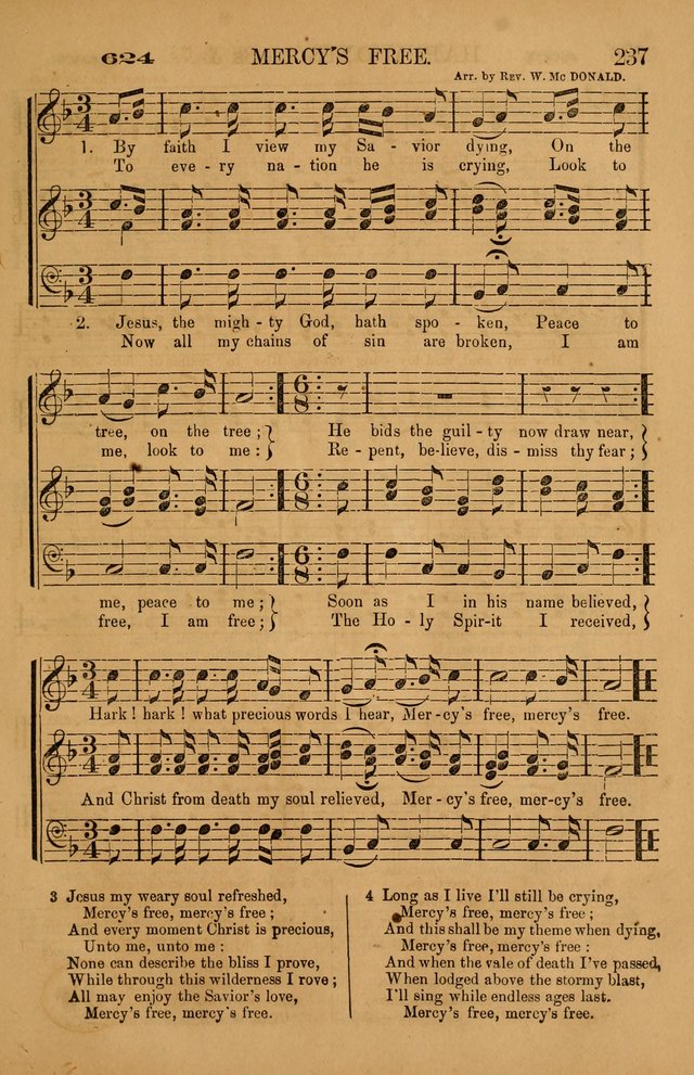 The Tribute of Praise: a collection of hymns and tunes for public and social worship, and for use in the family circle page 237