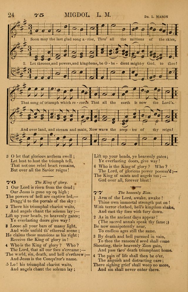 The Tribute of Praise: a collection of hymns and tunes for public and social worship, and for use in the family circle page 24