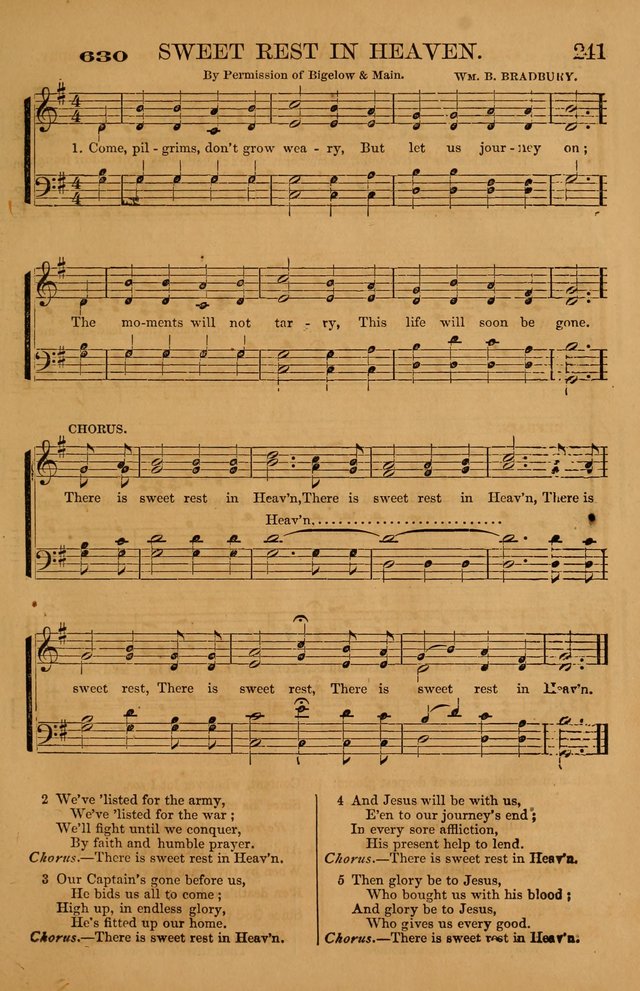 The Tribute of Praise: a collection of hymns and tunes for public and social worship, and for use in the family circle page 241