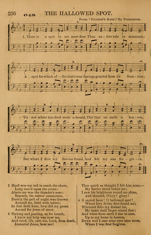 The Tribute of Praise: a collection of hymns and tunes for public and social worship, and for use in the family circle page 256