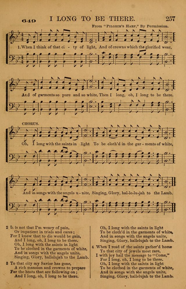 The Tribute of Praise: a collection of hymns and tunes for public and social worship, and for use in the family circle page 257