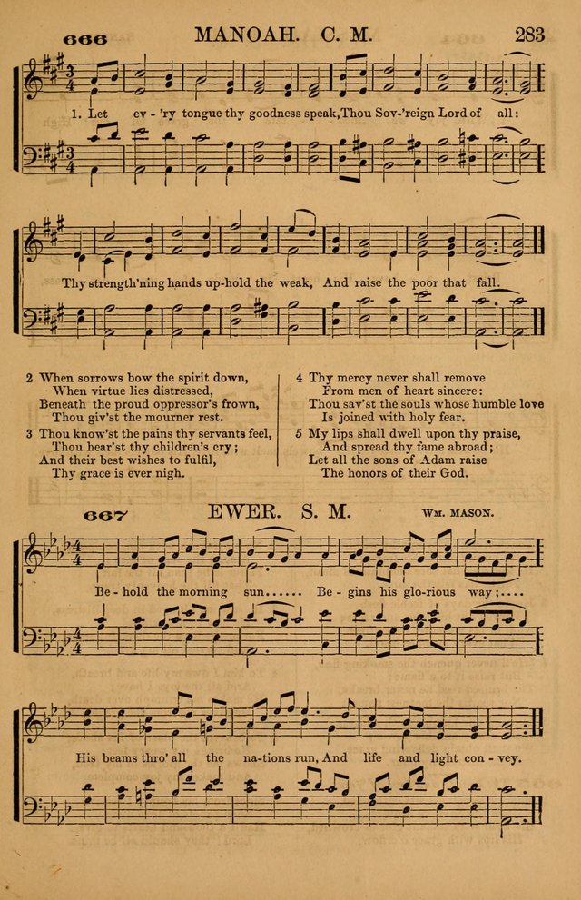 The Tribute of Praise: a collection of hymns and tunes for public and social worship, and for use in the family circle page 283