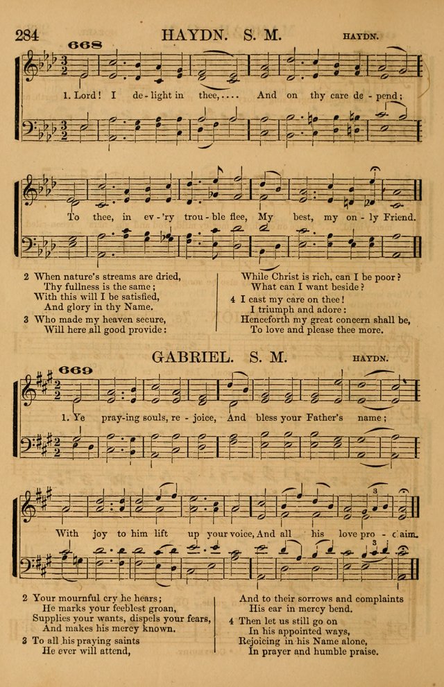 The Tribute of Praise: a collection of hymns and tunes for public and social worship, and for use in the family circle page 284