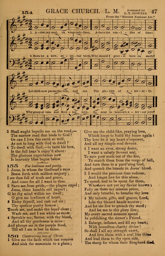The Tribute of Praise: a collection of hymns and tunes for public and social worship, and for use in the family circle page 47
