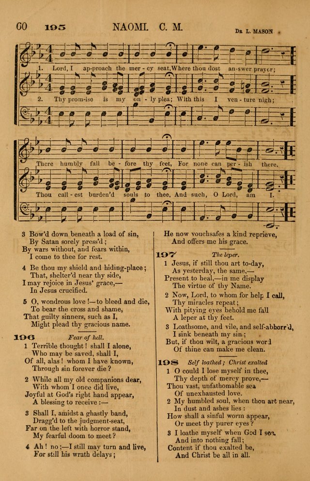 The Tribute of Praise: a collection of hymns and tunes for public and social worship, and for use in the family circle page 60