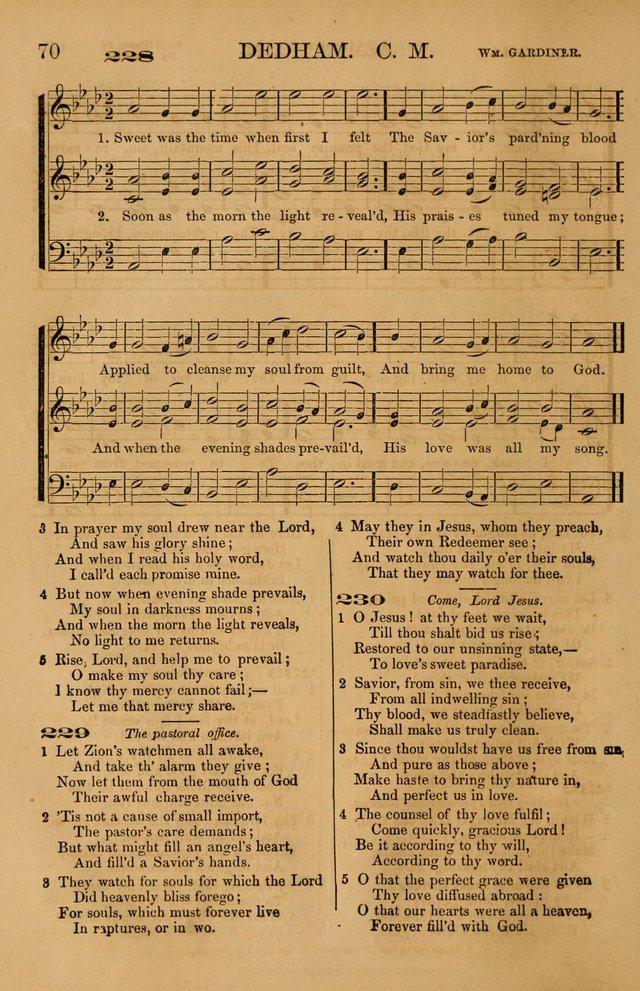 The Tribute of Praise: a collection of hymns and tunes for public and social worship, and for use in the family circle page 70
