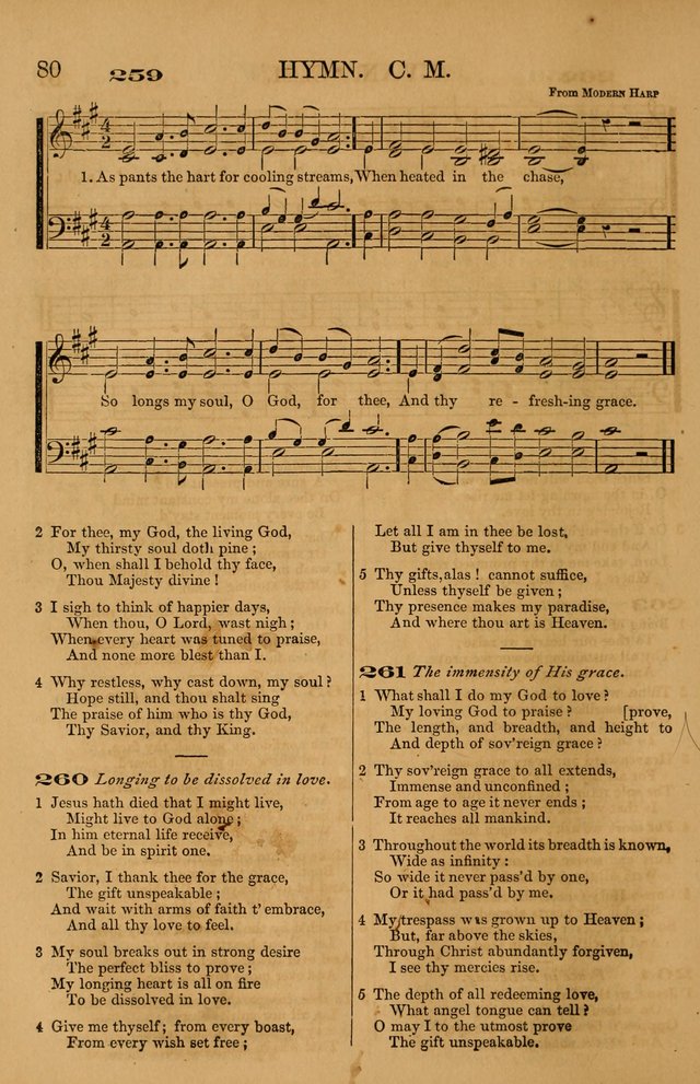 The Tribute of Praise: a collection of hymns and tunes for public and social worship, and for use in the family circle page 80