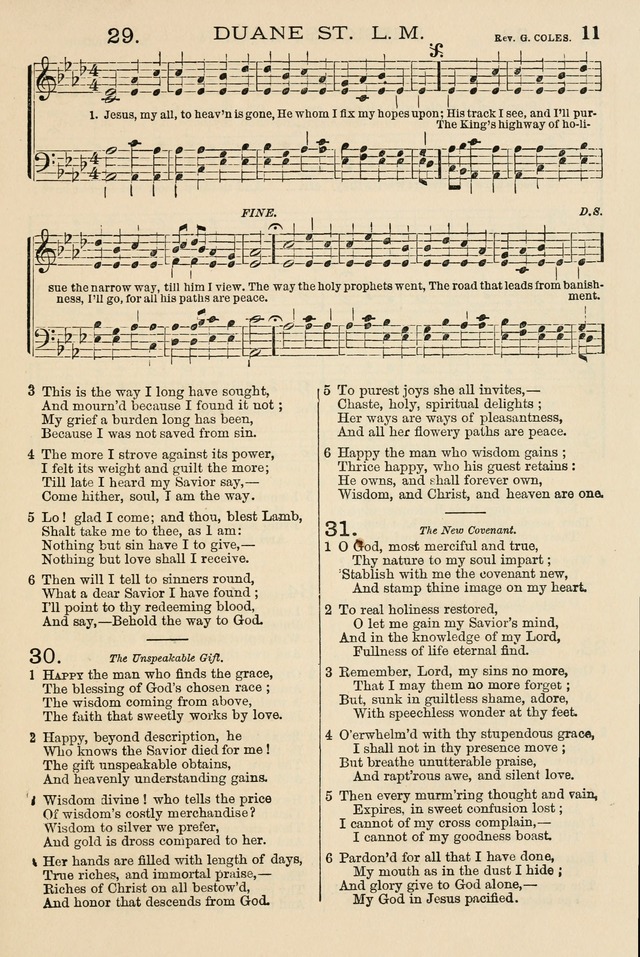 The Tribute of Praise: a collection of hymns and tunes for public and social worship, and for the use in the family circle and Sabbath school page 11