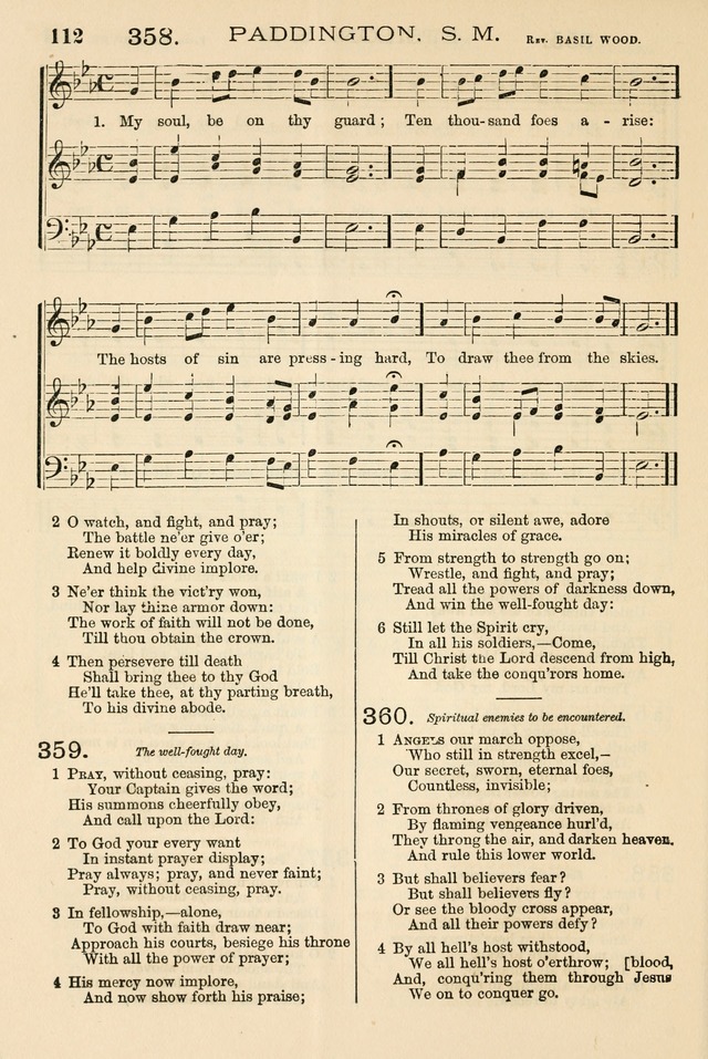 The Tribute of Praise: a collection of hymns and tunes for public and social worship, and for the use in the family circle and Sabbath school page 112