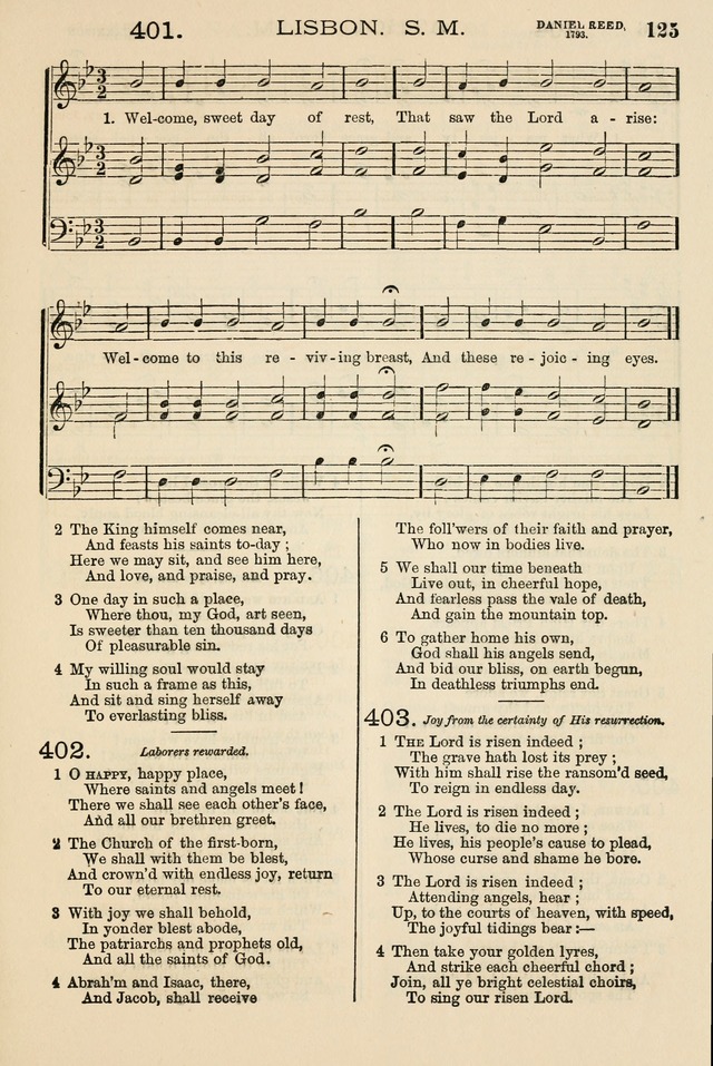 The Tribute of Praise: a collection of hymns and tunes for public and social worship, and for the use in the family circle and Sabbath school page 125