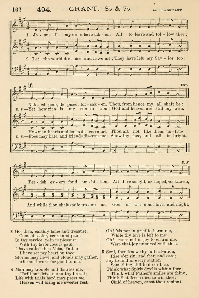 The Tribute of Praise: a collection of hymns and tunes for public and social worship, and for the use in the family circle and Sabbath school page 162