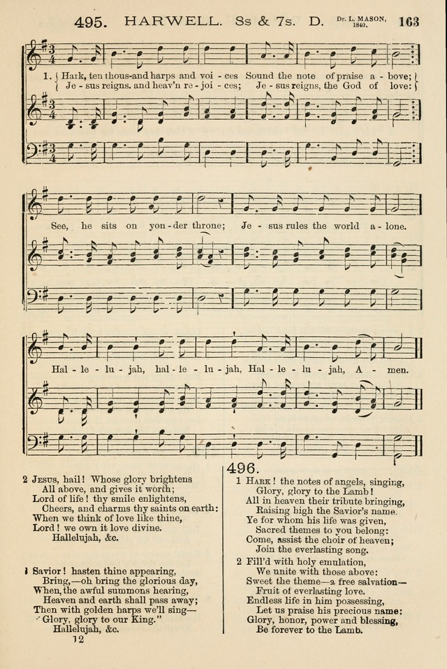 The Tribute of Praise: a collection of hymns and tunes for public and social worship, and for the use in the family circle and Sabbath school page 163