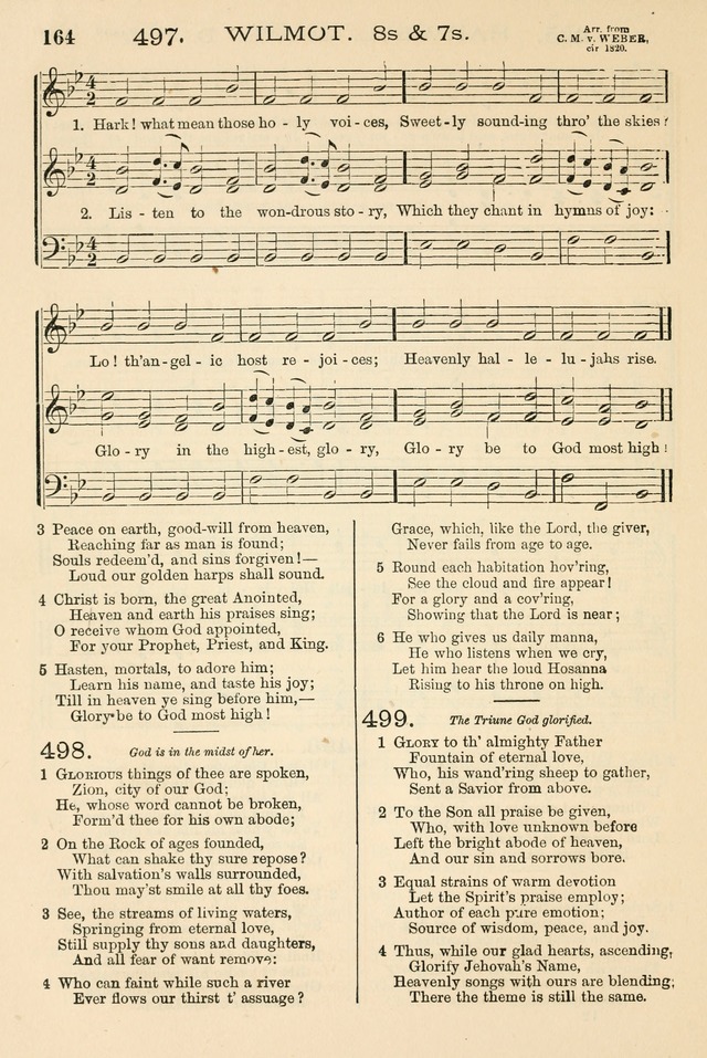 The Tribute of Praise: a collection of hymns and tunes for public and social worship, and for the use in the family circle and Sabbath school page 164