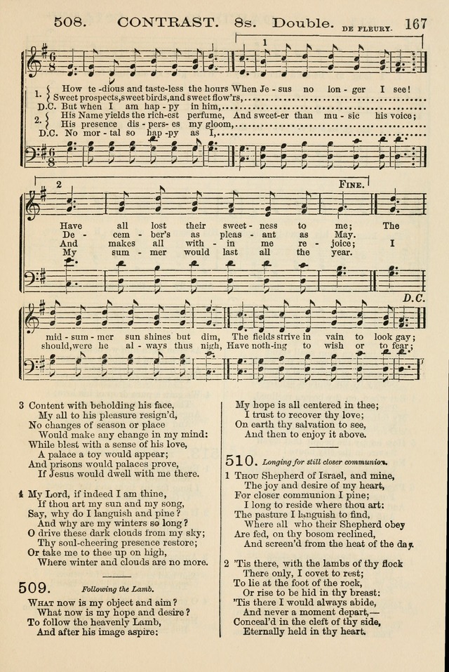 The Tribute of Praise: a collection of hymns and tunes for public and social worship, and for the use in the family circle and Sabbath school page 167