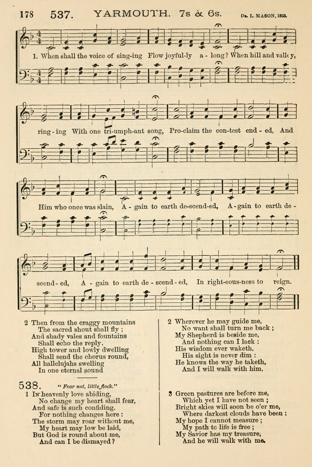The Tribute of Praise: a collection of hymns and tunes for public and social worship, and for the use in the family circle and Sabbath school page 178