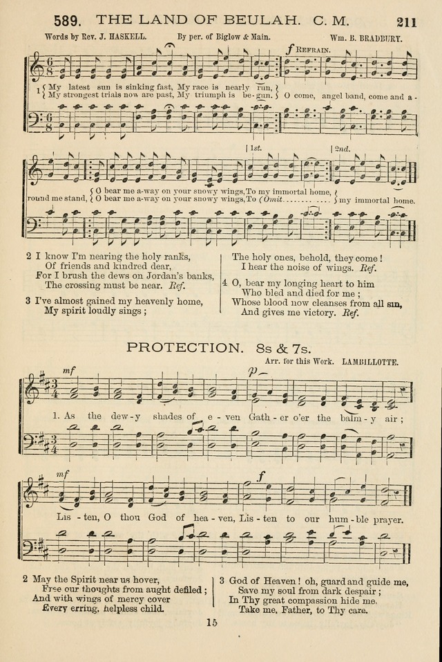 The Tribute of Praise: a collection of hymns and tunes for public and social worship, and for the use in the family circle and Sabbath school page 211