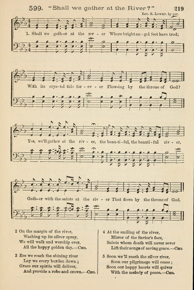 The Tribute of Praise: a collection of hymns and tunes for public and social worship, and for the use in the family circle and Sabbath school page 219