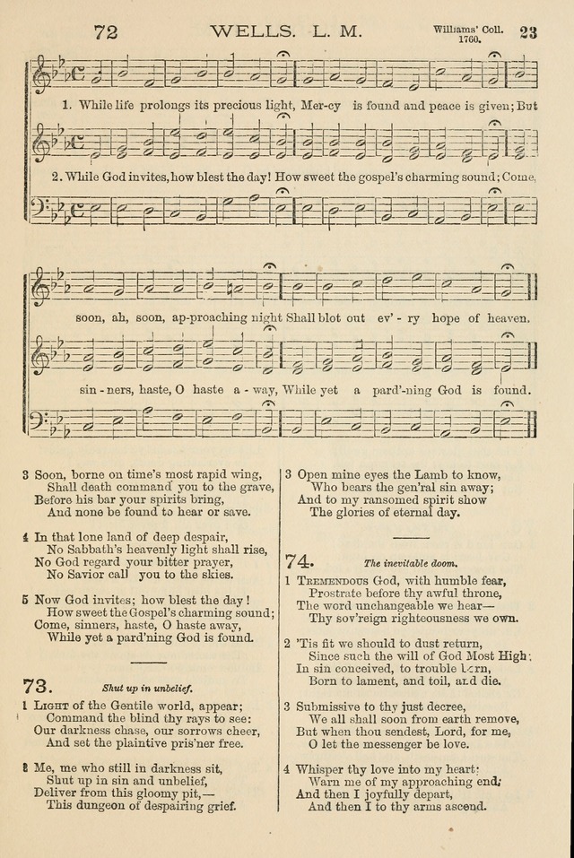 The Tribute of Praise: a collection of hymns and tunes for public and social worship, and for the use in the family circle and Sabbath school page 23
