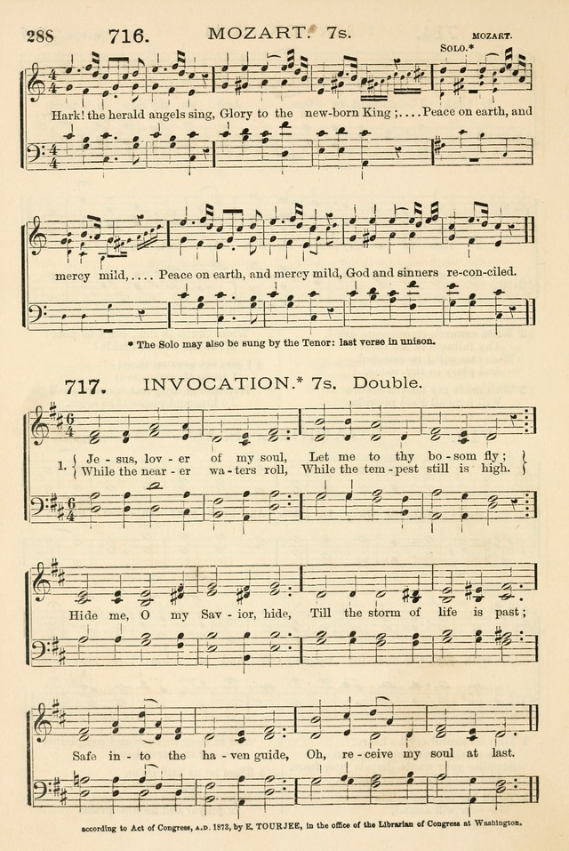 The Tribute of Praise: a collection of hymns and tunes for public and social worship, and for the use in the family circle and Sabbath school page 288
