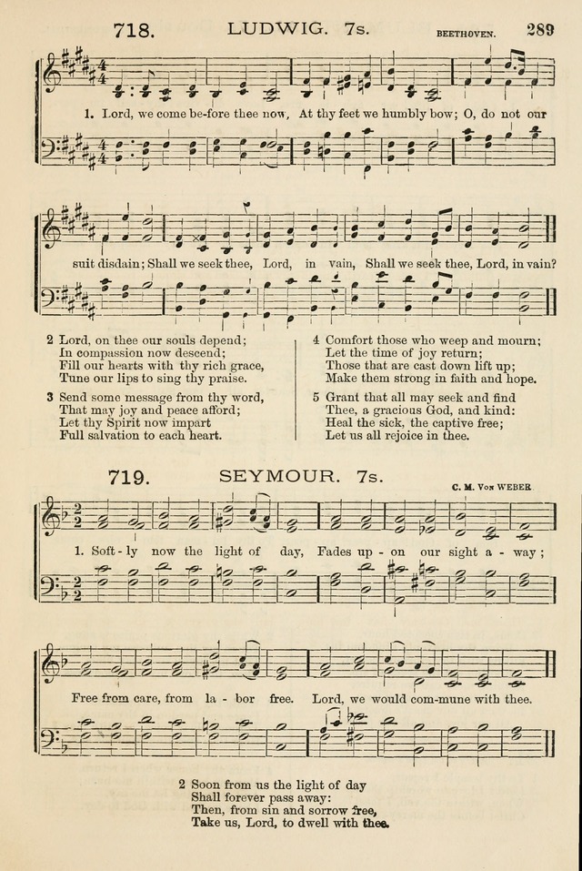 The Tribute of Praise: a collection of hymns and tunes for public and social worship, and for the use in the family circle and Sabbath school page 289