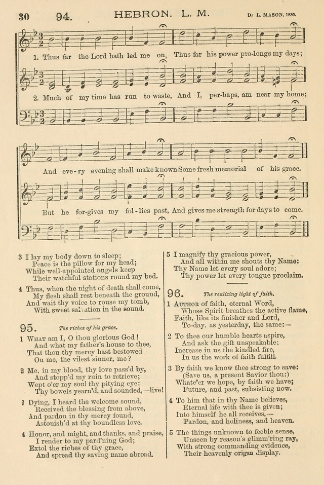 The Tribute of Praise: a collection of hymns and tunes for public and social worship, and for the use in the family circle and Sabbath school page 30