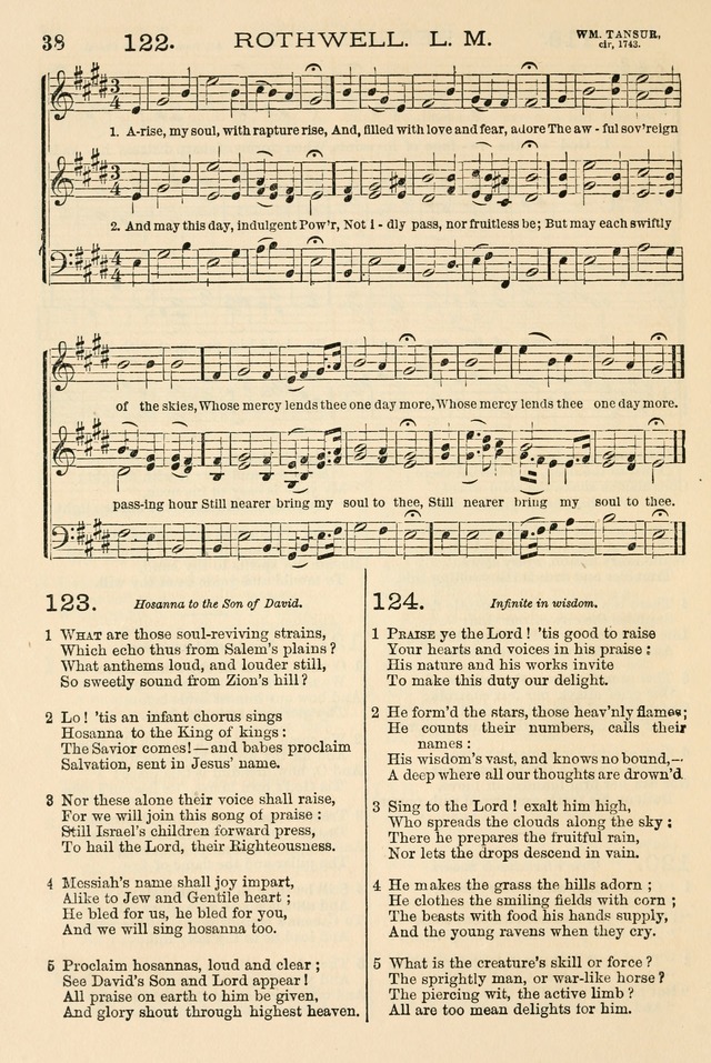 The Tribute of Praise: a collection of hymns and tunes for public and social worship, and for the use in the family circle and Sabbath school page 38