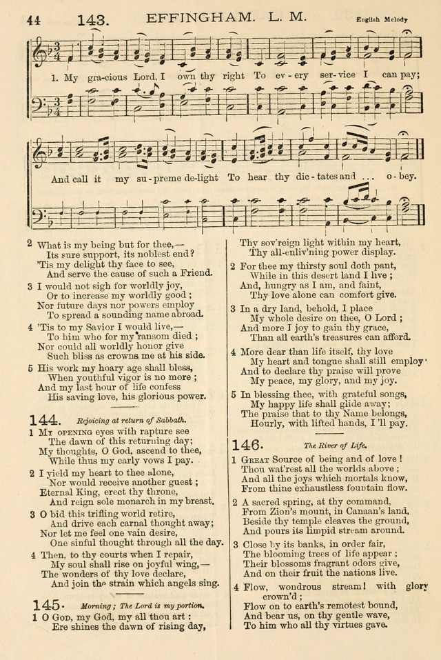 The Tribute of Praise: a collection of hymns and tunes for public and social worship, and for the use in the family circle and Sabbath school page 44