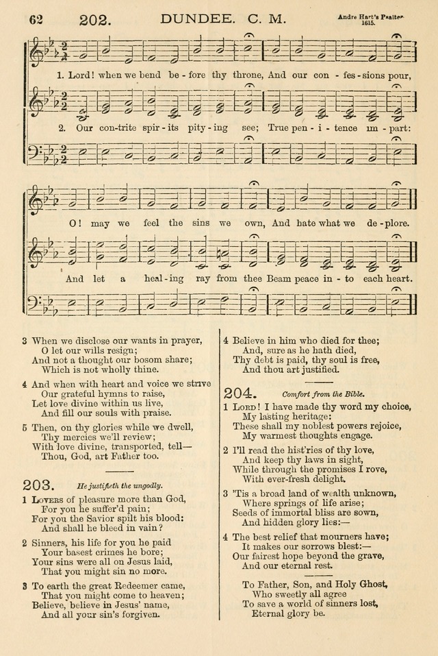The Tribute of Praise: a collection of hymns and tunes for public and social worship, and for the use in the family circle and Sabbath school page 62