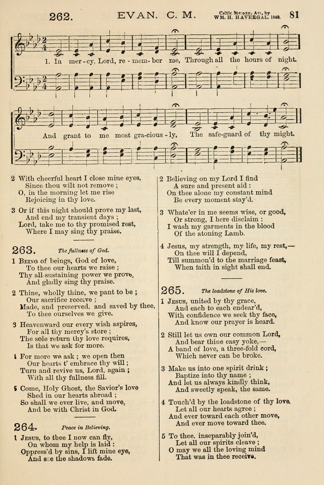 The Tribute of Praise: a collection of hymns and tunes for public and social worship, and for the use in the family circle and Sabbath school page 81