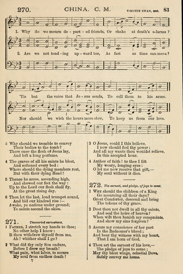 The Tribute of Praise: a collection of hymns and tunes for public and social worship, and for the use in the family circle and Sabbath school page 83