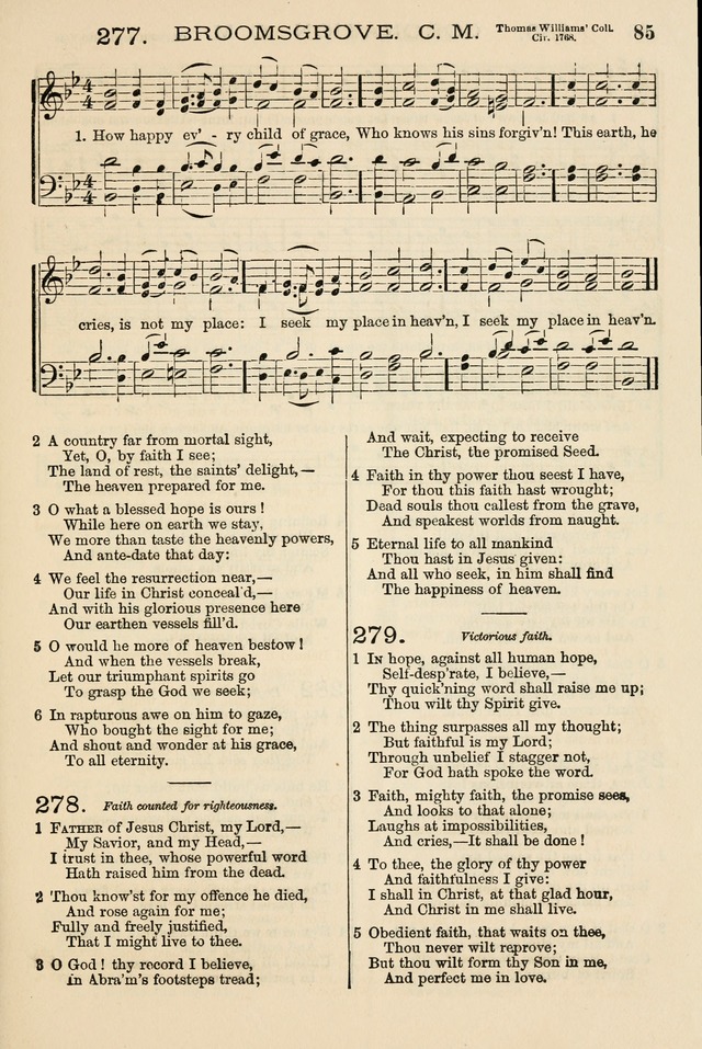 The Tribute of Praise: a collection of hymns and tunes for public and social worship, and for the use in the family circle and Sabbath school page 85
