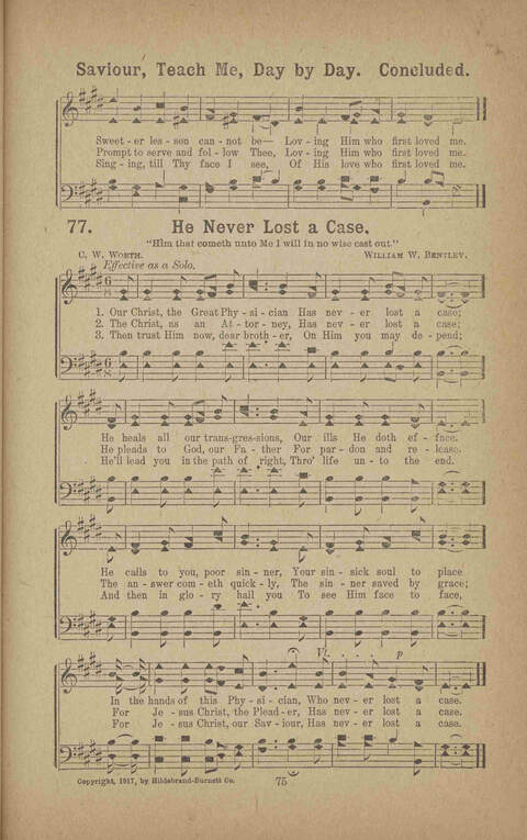 Tidings of Peace: for the use of sabbath schools, churches, revivals and gospel meetings generally page 71