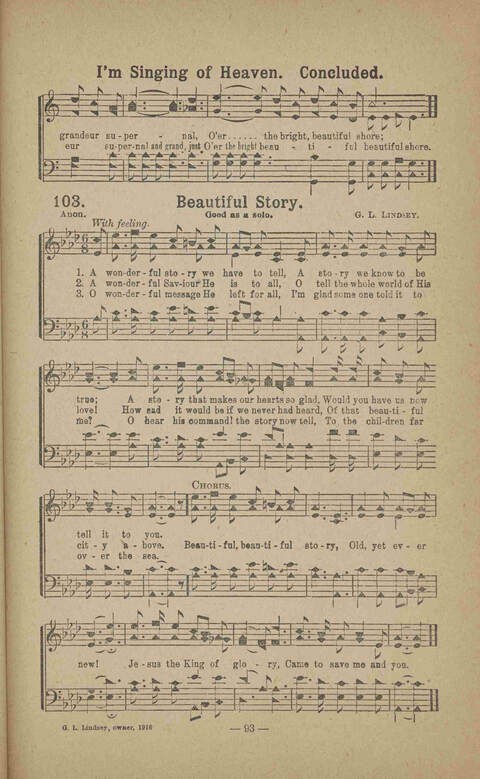 Tidings of Peace: for the use of sabbath schools, churches, revivals and gospel meetings generally page 89