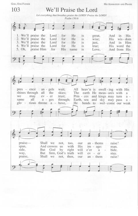 Total Praise: songs and other worship resources for every generation page 111