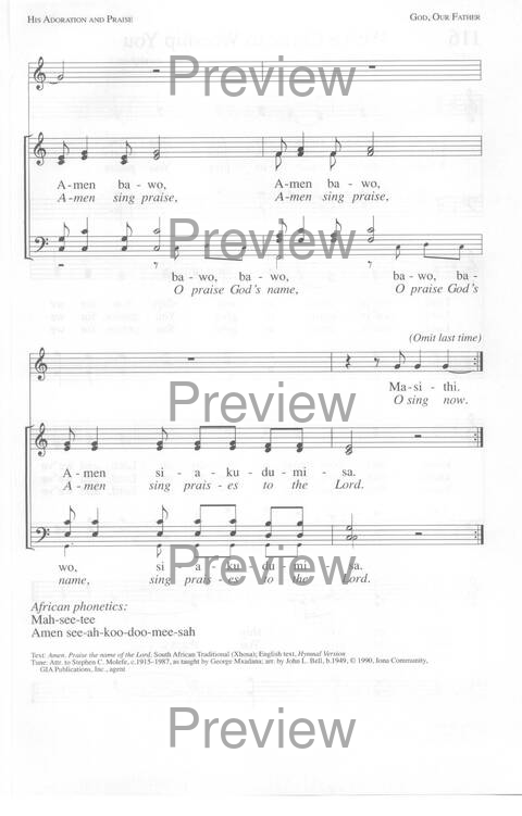 Total Praise: songs and other worship resources for every generation page 138