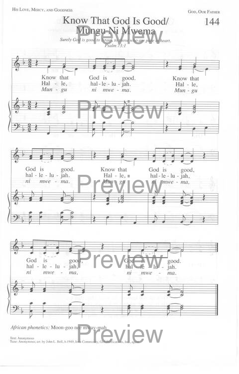 Total Praise: songs and other worship resources for every generation page 186