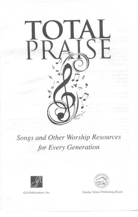 Total Praise: songs and other worship resources for every generation page i