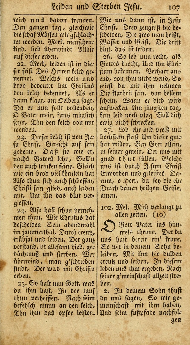 Ein Unpartheyisches Gesang-Buch: enthaltend geistreiche Lieder und Psalmen, zum allgemeinen Gebrauch des wahren Gottesdienstes auf begehren der Brüderschaft der Menoniten Gemeinen...(2nd verb. aufl.) page 179