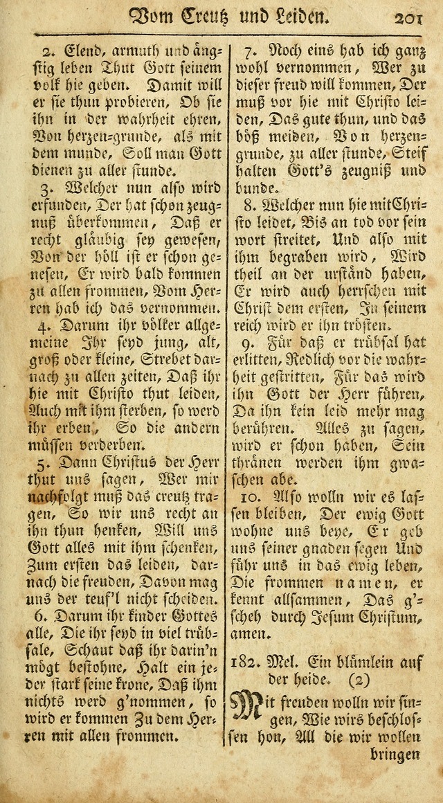 Ein Unpartheyisches Gesang-Buch: enthaltend geistreiche Lieder und Psalmen, zum allgemeinen Gebrauch des wahren Gottesdienstes auf begehren der Brüderschaft der Menoniten Gemeinen...(2nd verb. aufl.) page 273