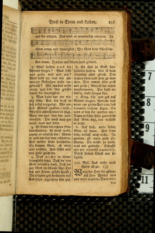 Ein Unpartheyisches Gesang-Buch: enthaltend geistreiche Lieder und Psalmen, zum allgemeinen Gebrauch des wahren Gottesdienstes auf begehren der Brüderschaft der Menoniten Gemeinen...(2nd verb. aufl.) page 301