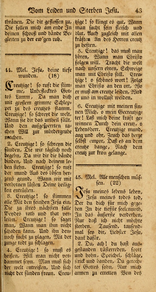 Unpartheyisches Gesang-Buch: enhaltend Geistrieche Lieder und Psalmen, zum allgemeinen Gebrauch des wahren Gottesdienstes (3rd aufl.) page 123