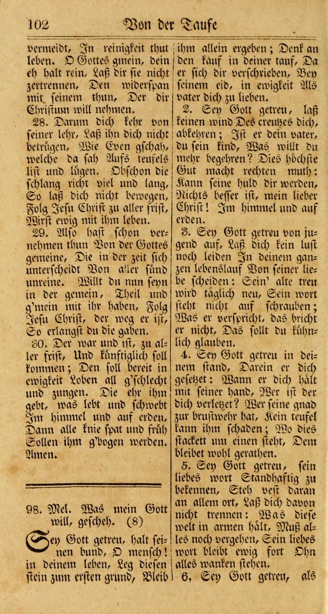 Unpartheyisches Gesang-Buch: enhaltend Geistrieche Lieder und Psalmen, zum allgemeinen Gebrauch des wahren Gottesdienstes (3rd aufl.) page 184
