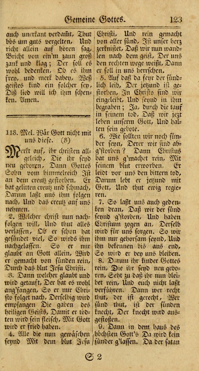Unpartheyisches Gesang-Buch: enhaltend Geistrieche Lieder und Psalmen, zum allgemeinen Gebrauch des wahren Gottesdienstes (3rd aufl.) page 205
