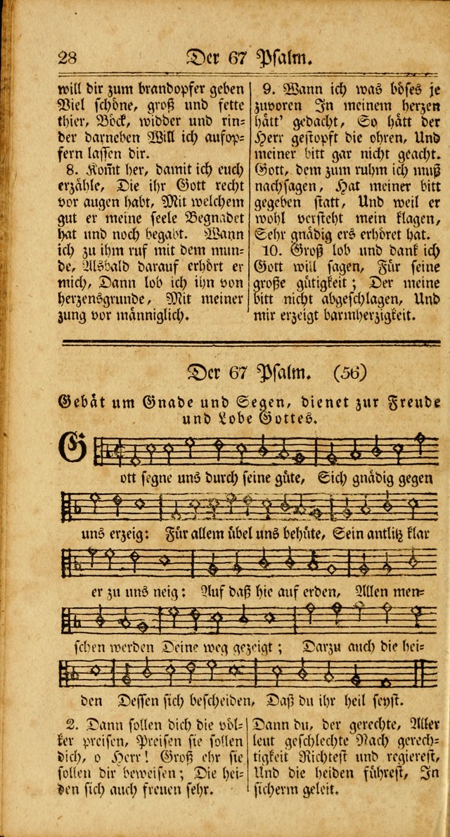Unpartheyisches Gesang-Buch: enhaltend Geistrieche Lieder und Psalmen, zum allgemeinen Gebrauch des wahren Gottesdienstes (3rd aufl.) page 28