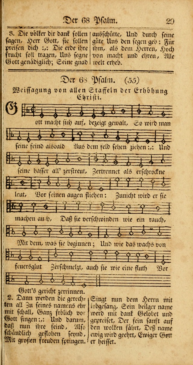 Unpartheyisches Gesang-Buch: enhaltend Geistrieche Lieder und Psalmen, zum allgemeinen Gebrauch des wahren Gottesdienstes (3rd aufl.) page 29